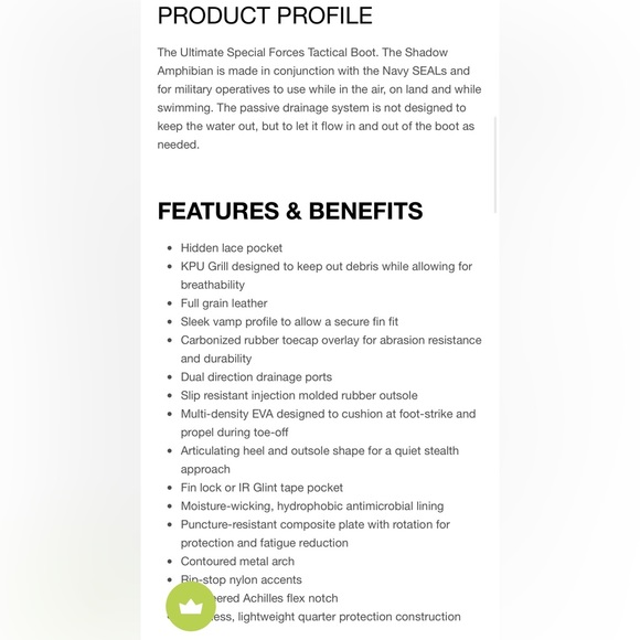 LALO Special Forces Tactical Boots Shadow Amphibian 5” Black Ops Size 13 - Picture 13 of 14